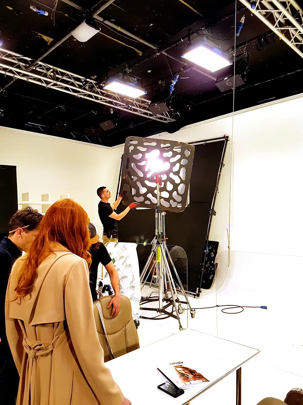 10kW Fresnel with gobo pattern in Centre Stage studios
